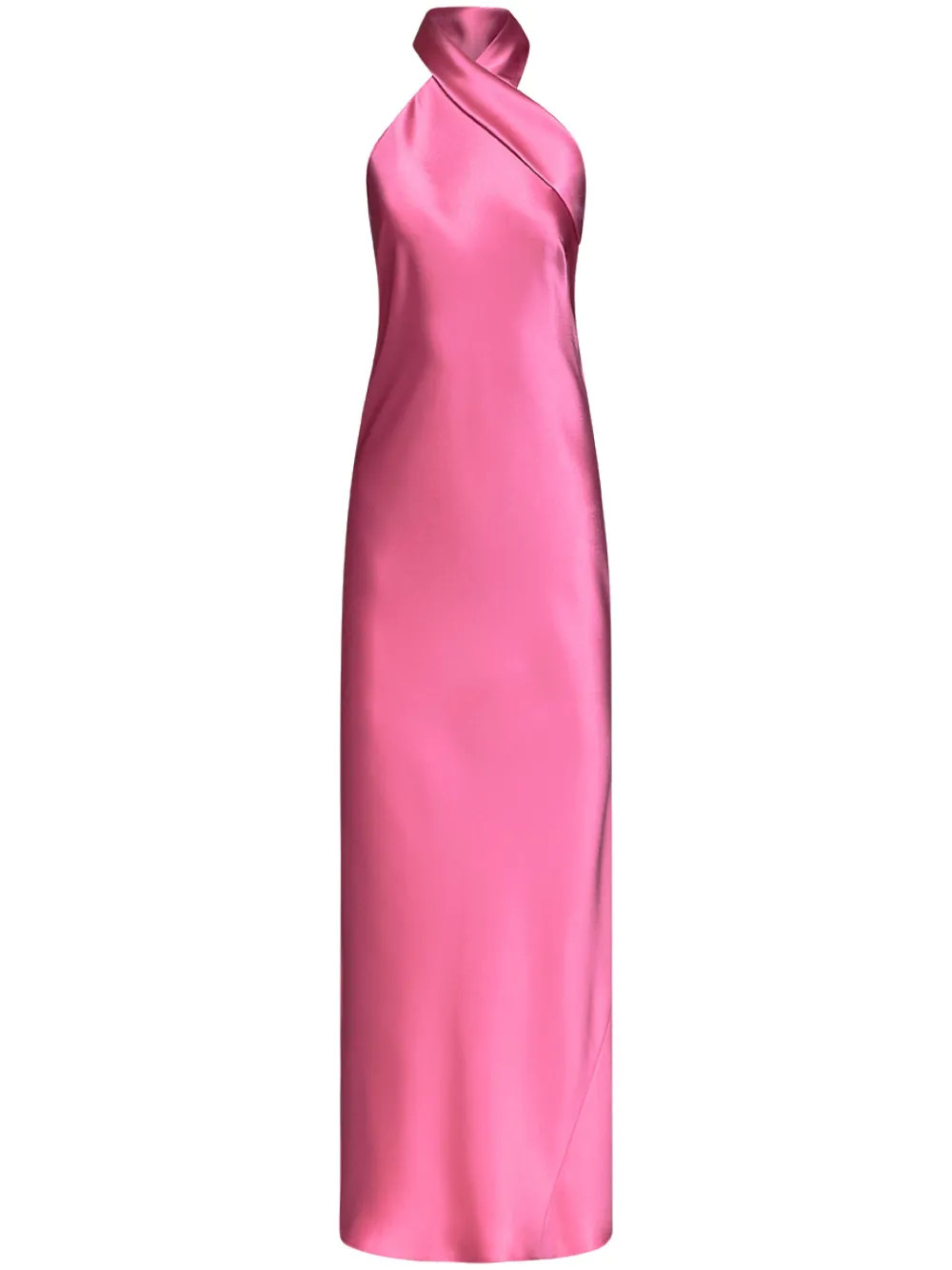 Pandora halterneck satin dress | Farfetch Global