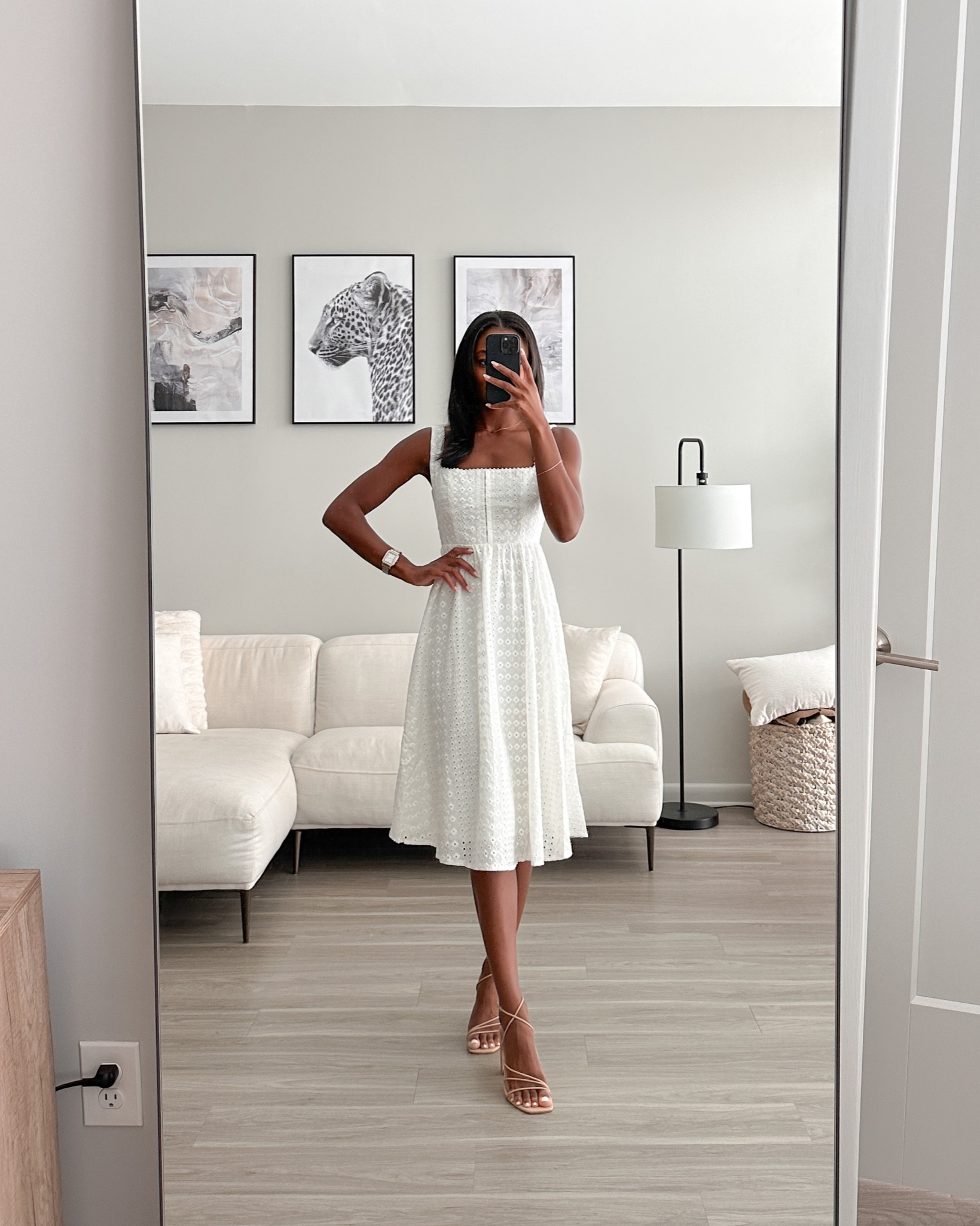 Beautiful white eyelet midi dress! Perfect for the bride to be or to wear on vacation this summer 🤍

#LTKunder100 #LTKwedding #LTKSeasonal
