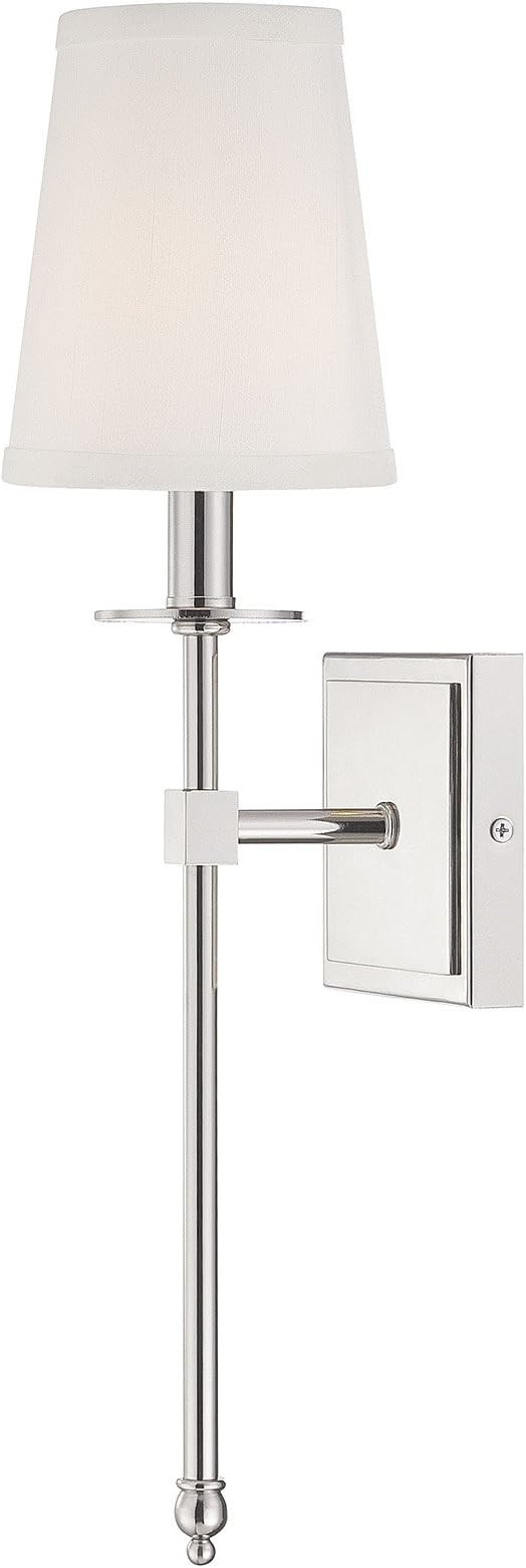 Savoy House 9-302-1-109 Monroe Bohemian Vintage Soft White Fabric Wall Sconce, 1-Light 60 Watt, 2... | Amazon (US)