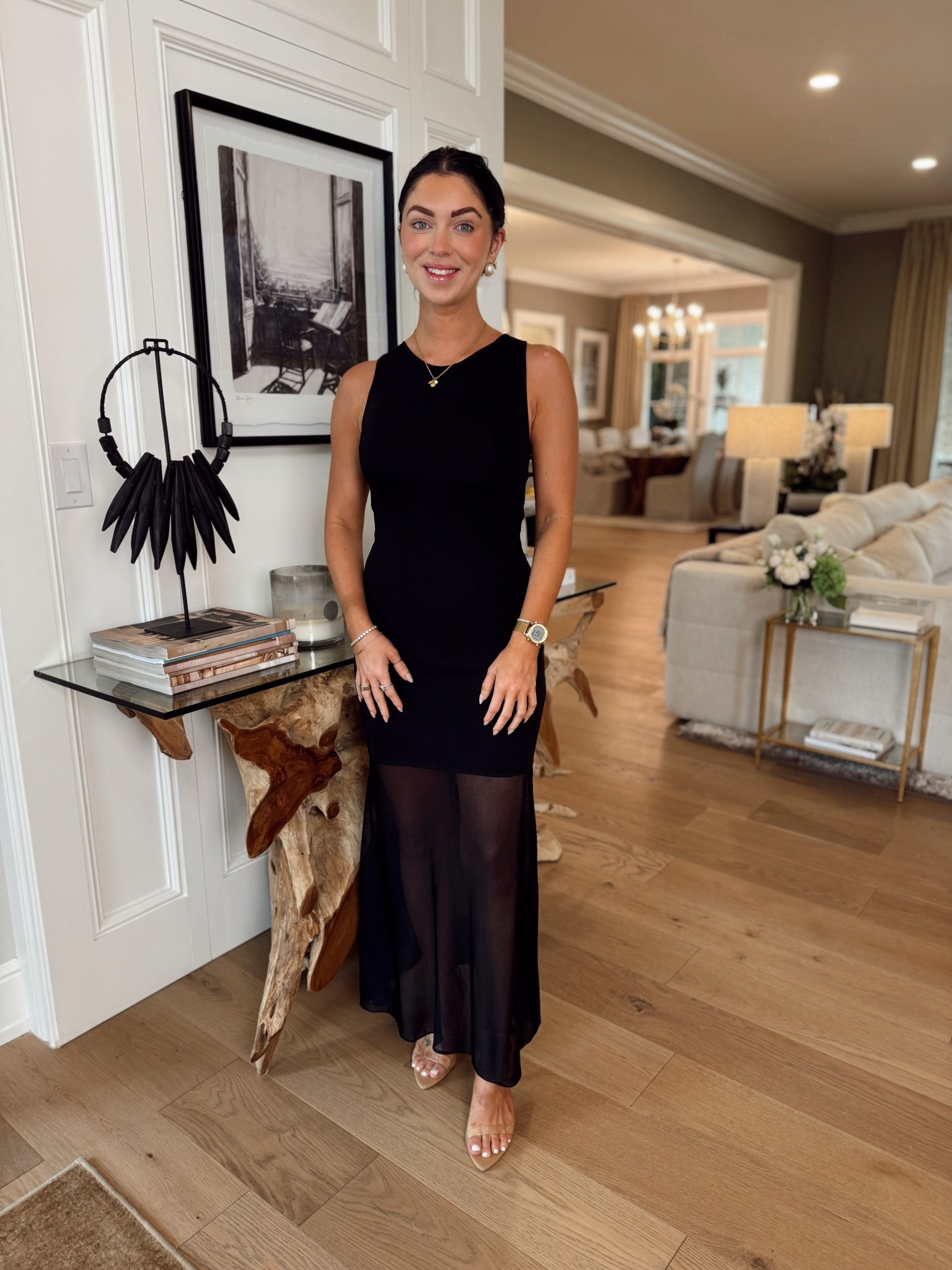 I love this dress! How fun is the sheer bottom?! 🖤 

#LTKParties #LTKSummerEdit #LTKStyleTip