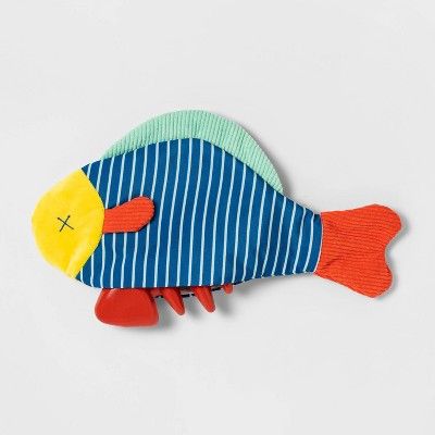 Fish Plush and Rubber Rubber Dog Toy - Blue - M - Boots &#38; Barkley&#8482; | Target