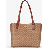 Wilow logo-print faux-leather tote bag | Selfridges