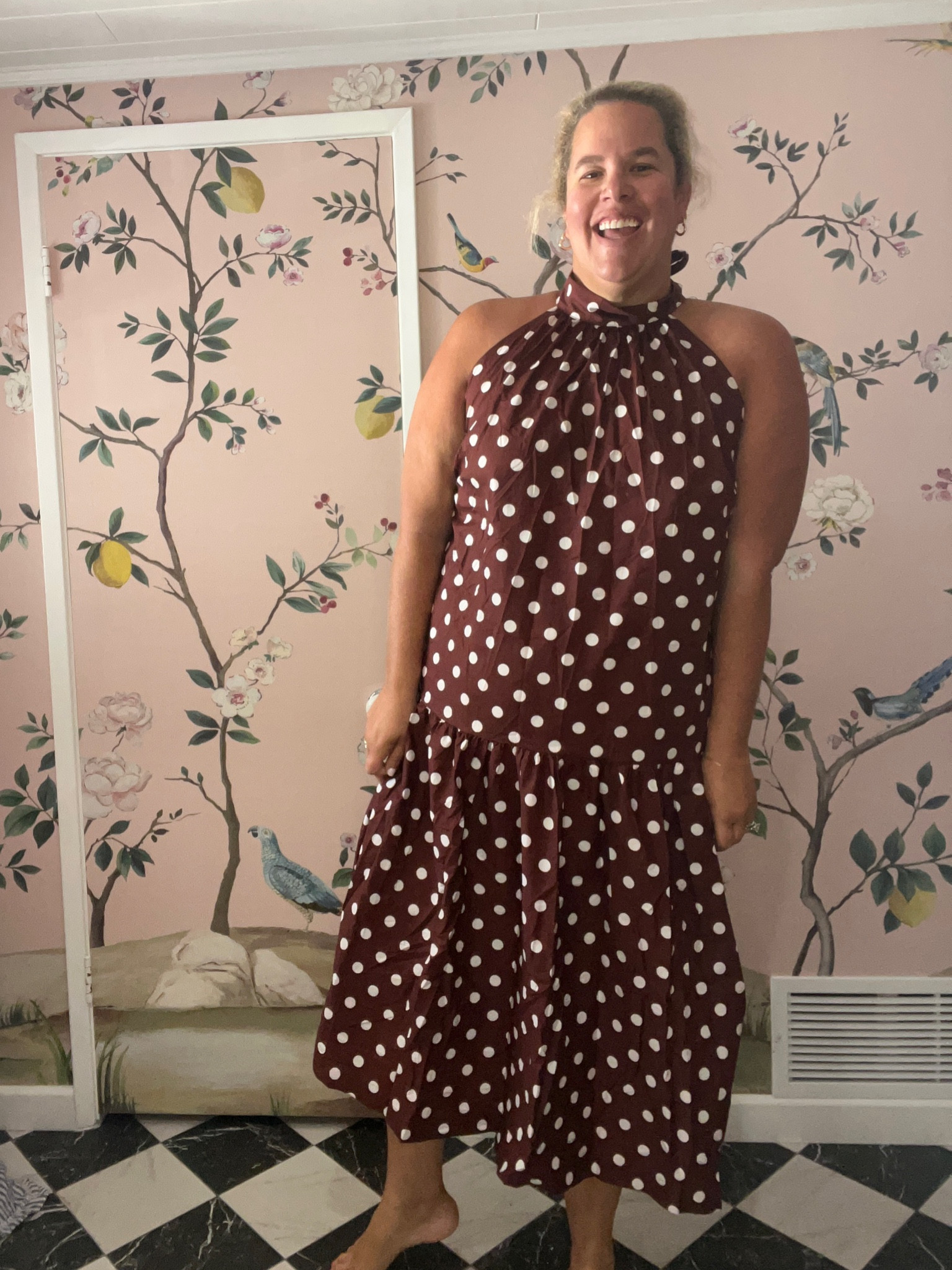 knee length dresses for ladies Breezy Light Sage Sleeveless Midi Dress main image 0