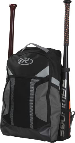 Rawlings | R200G Backpack Equipment Bag | Youth Baseball & Softball | Grey | Amazon (US)
