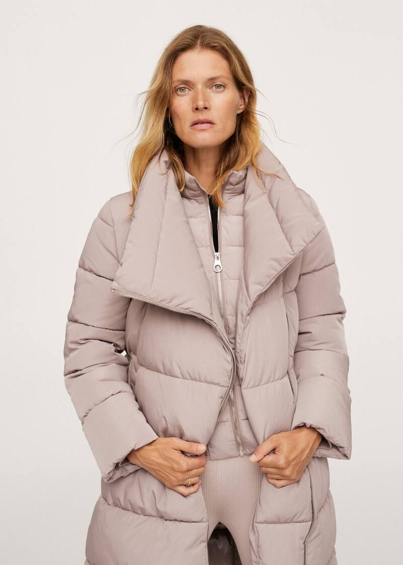 Quilted cross jacket | MANGO (US)
