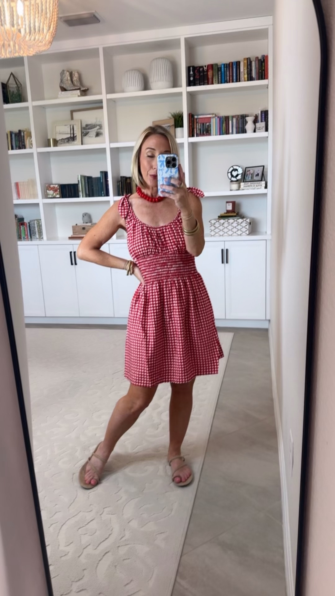 Walmart - summer dresses. Gingham Smocked Mini Dress - size XS. $34. 2 colors.

#LTKSeasonal #LTKOver40