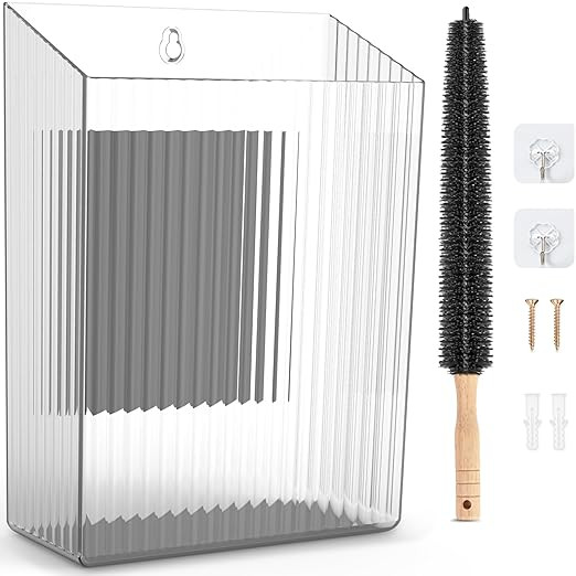 Sealegend Magnetic Lint Bin with Dryer Lint Brush, Storage Bins Perfect for Kitchen, Fridge, Cabi... | Amazon (US)