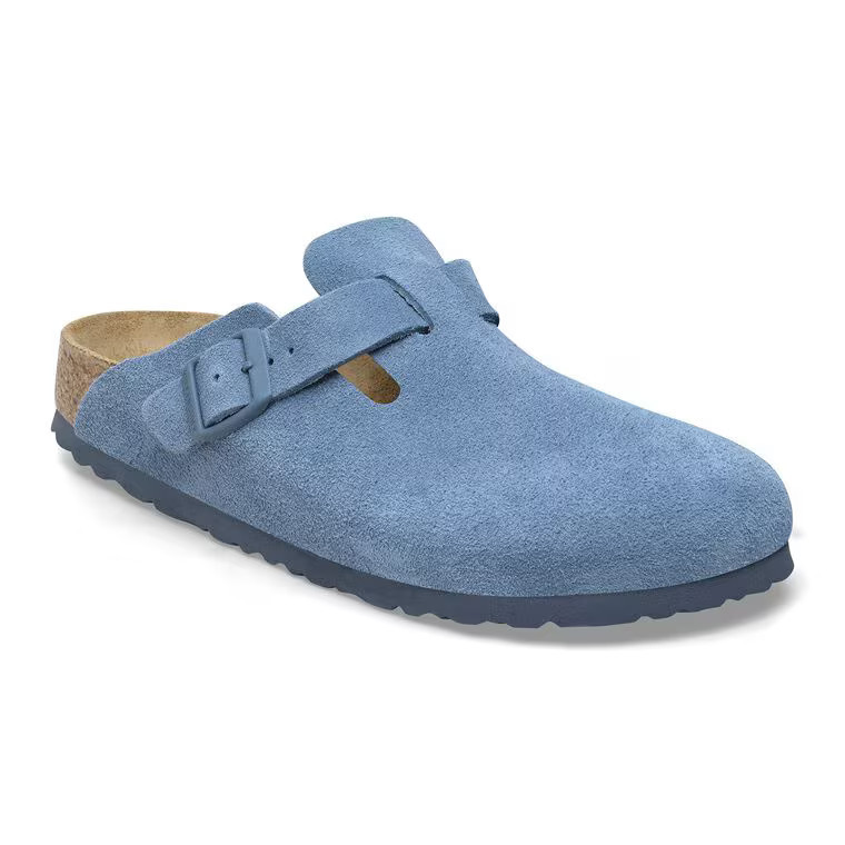 Boston Soft Footbed Suede Leather Thyme Tonal | BIRKENSTOCK | Birkenstock USA