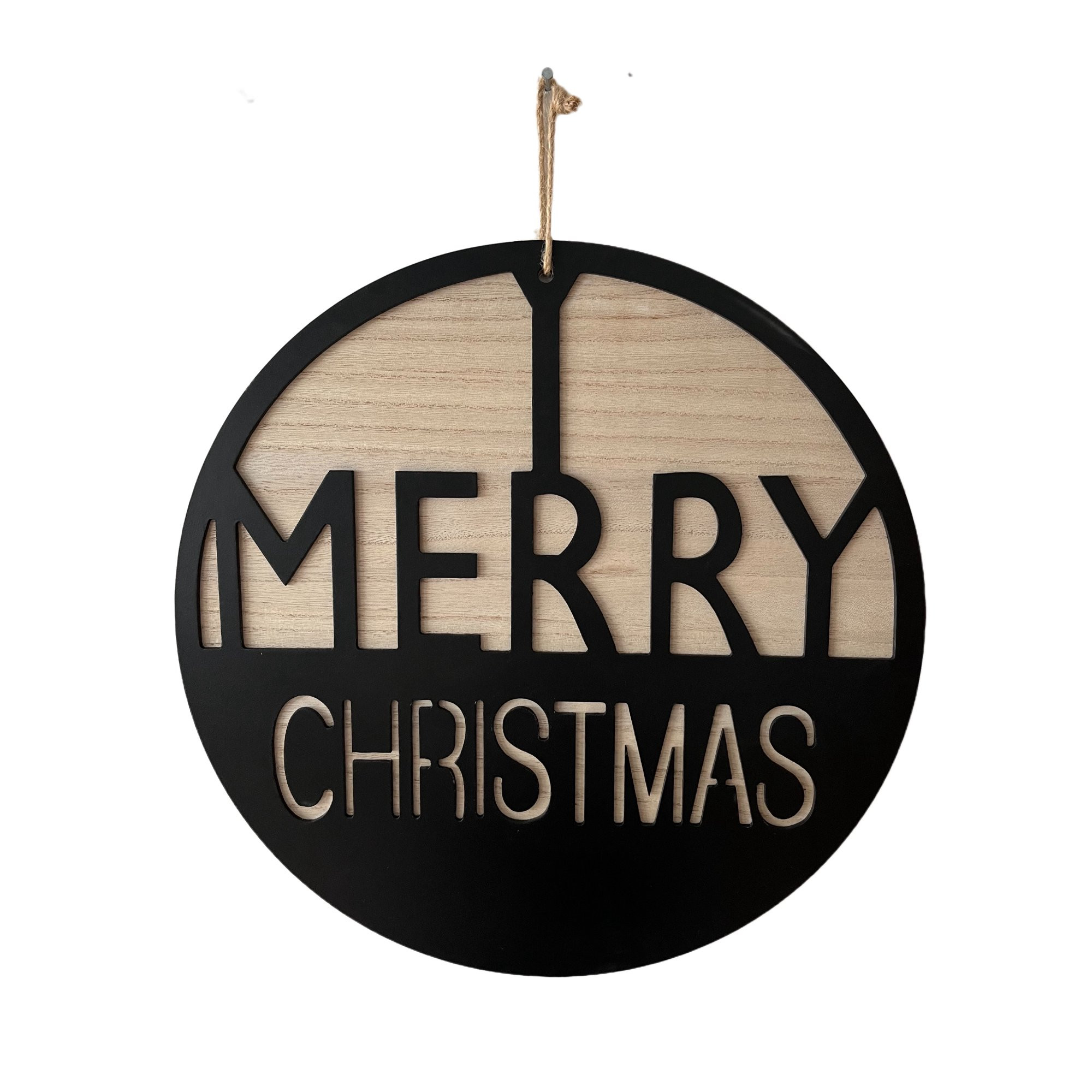 15.5 in Round Merry Christmas Wall Décor, by Holiday Time | Walmart (US)