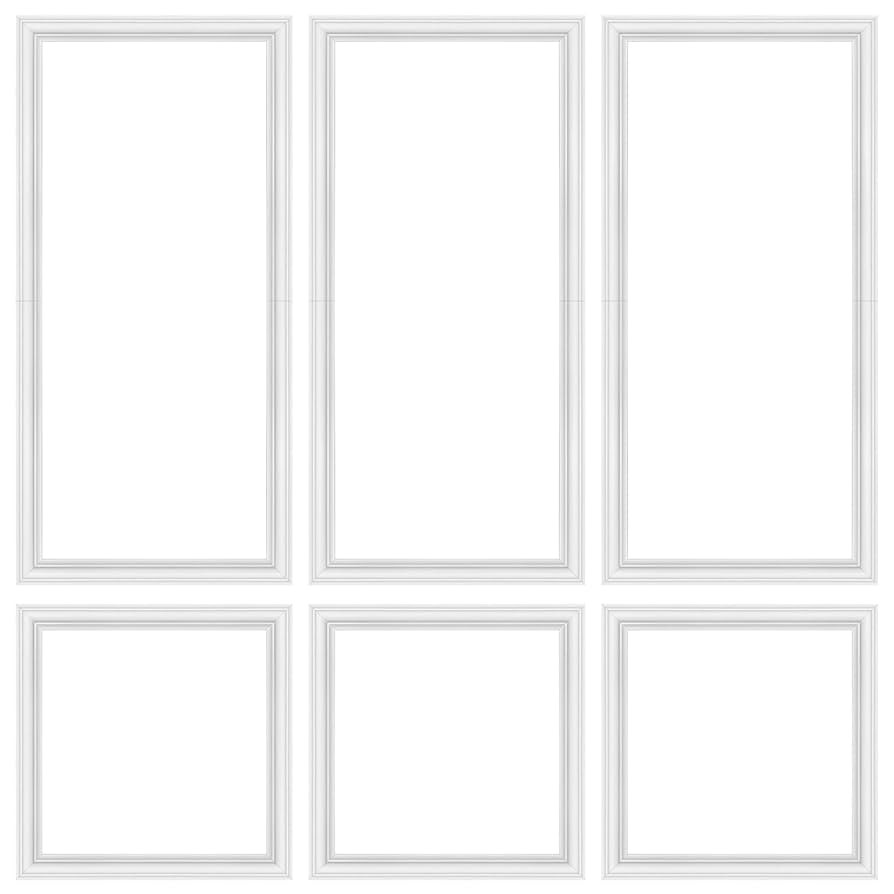 3 Set Peel and Stick Wall Molding Kit,Pre-Cut Wall Panels for Interior Wall Decor,Premade Wainsco... | Amazon (US)