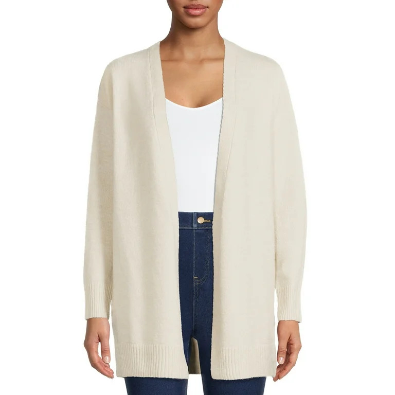 Time and Tru Women's Open Cardigan - Walmart.com | Walmart (US)