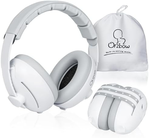 Orzbow 2-in-1 Baby Ear Muffs Noise Protection, Noise Cancelling Headphones for Babies up to 48 Mo... | Amazon (US)