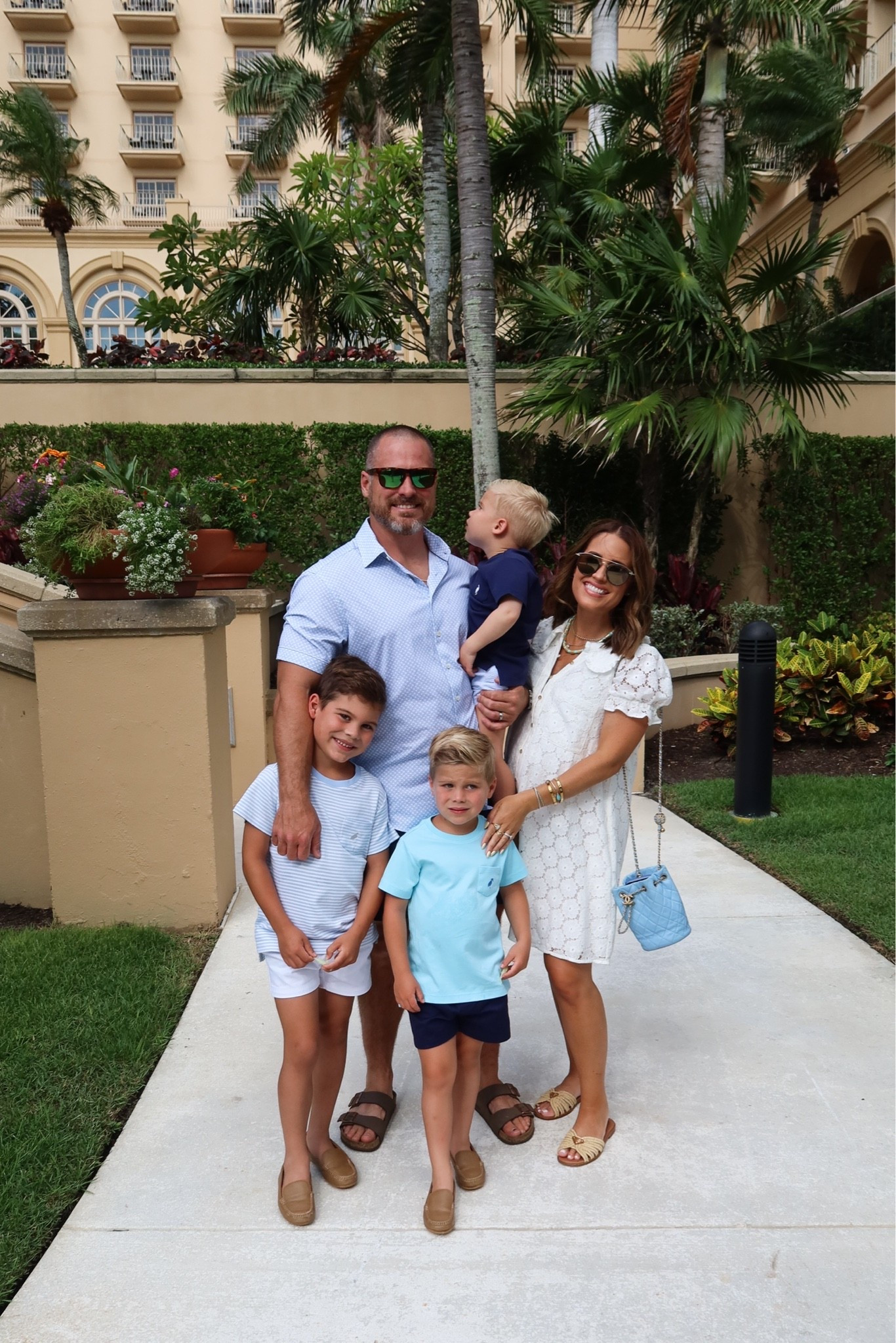 Family dinner outfits! I’m wearing a small in this white dress from Anthro- currently 23 weeks pregnant & it’s very bump friendly. My sandals are also linked, along with Scott’s button down & boys outfits! 

Resort wear || vacation looks || family outfits || maternity outfits || bump friendly || summer outfits || summer vacation

#LTKKids #LTKMens #LTKBump