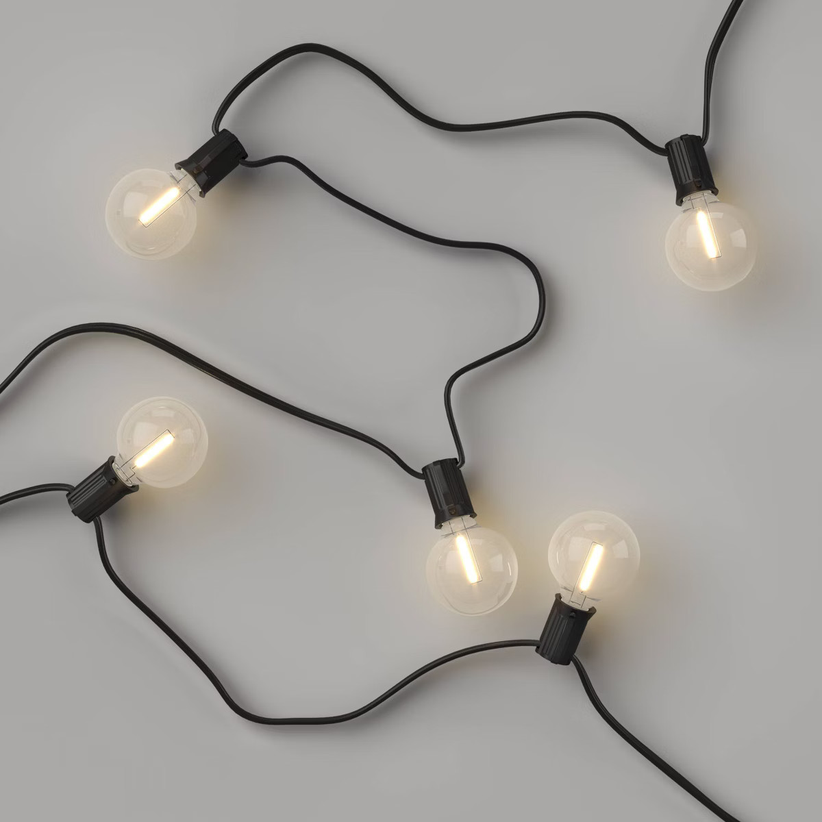 20ct LED Indoor Outdoor Globe String Lights Clear Bulbs - Room Essentials™ | Target