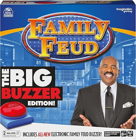 Spin Master Family Feud Big Buzzer Game, Amazon Exclusive “Buzz in” with The Electronic Buzze... | Amazon (US)