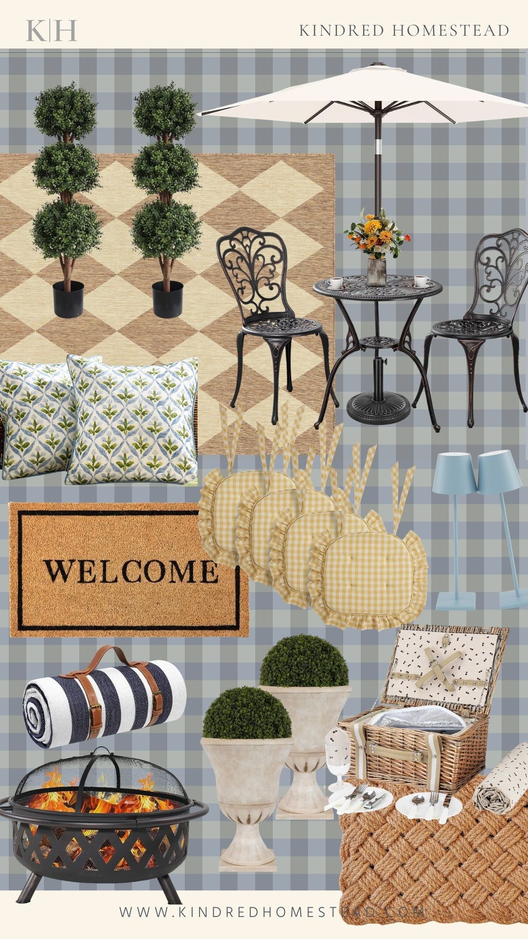 The simplest spring refresh 🌿🤍 sharing a few easy outdoor finds that instantly make your patio or porch feel more thoughtful + inviting… from classic faux topiaries to the sweetest butter yellow gingham cushions, timeless urn planters, and the prettiest umbrella setups for slow afternoons outside. Everything is easy, elevated, and Amazon (we love to see it) ✨

#amazonhome #springrefresh #outdoorliving #patioinspo #kindredhomestead #ltkhome #frontporchdecor #cozyhome

#LTKHome