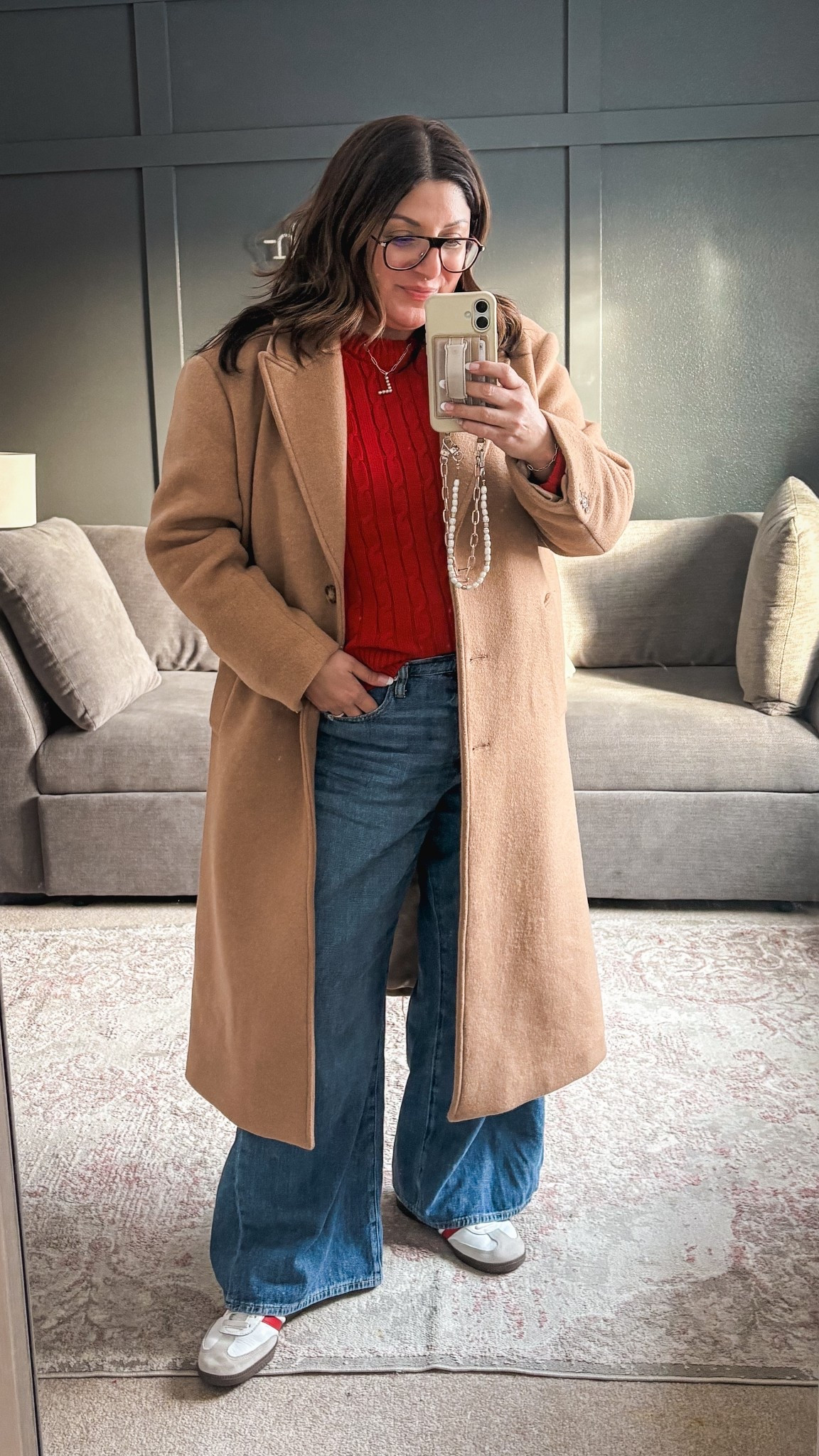 Today’s ootd:
A&F wool coat (XL)
GAP Factory sweater (XL)- sold out but linked similar
GAP Factory jeans (33)
Adidas sambas

#LTKootd #LTKMidsize #LTKOver40