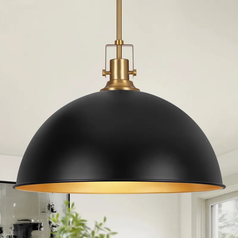 1 - Light 17.7" Single Dome Kitchen Island Pendant Light | Wayfair North America