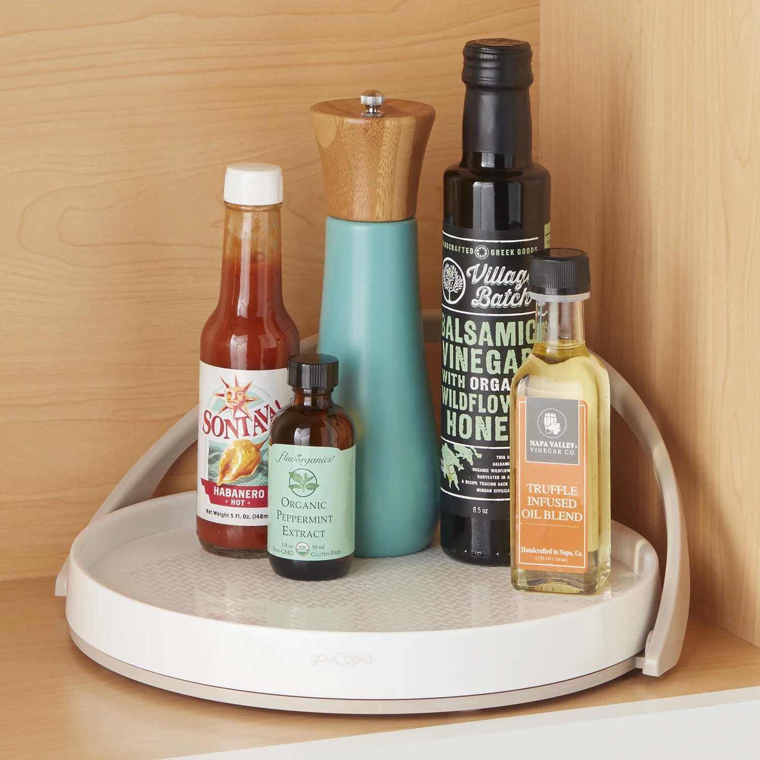 YouCopia Crazy Susan Turntable with Backstop | Walmart (US)