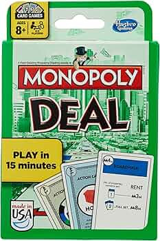 Monopoly Deal Card Game | Quick-Playing Card Game | Fun Games for Families and Kids | Ages 8 and ... | Amazon (US)