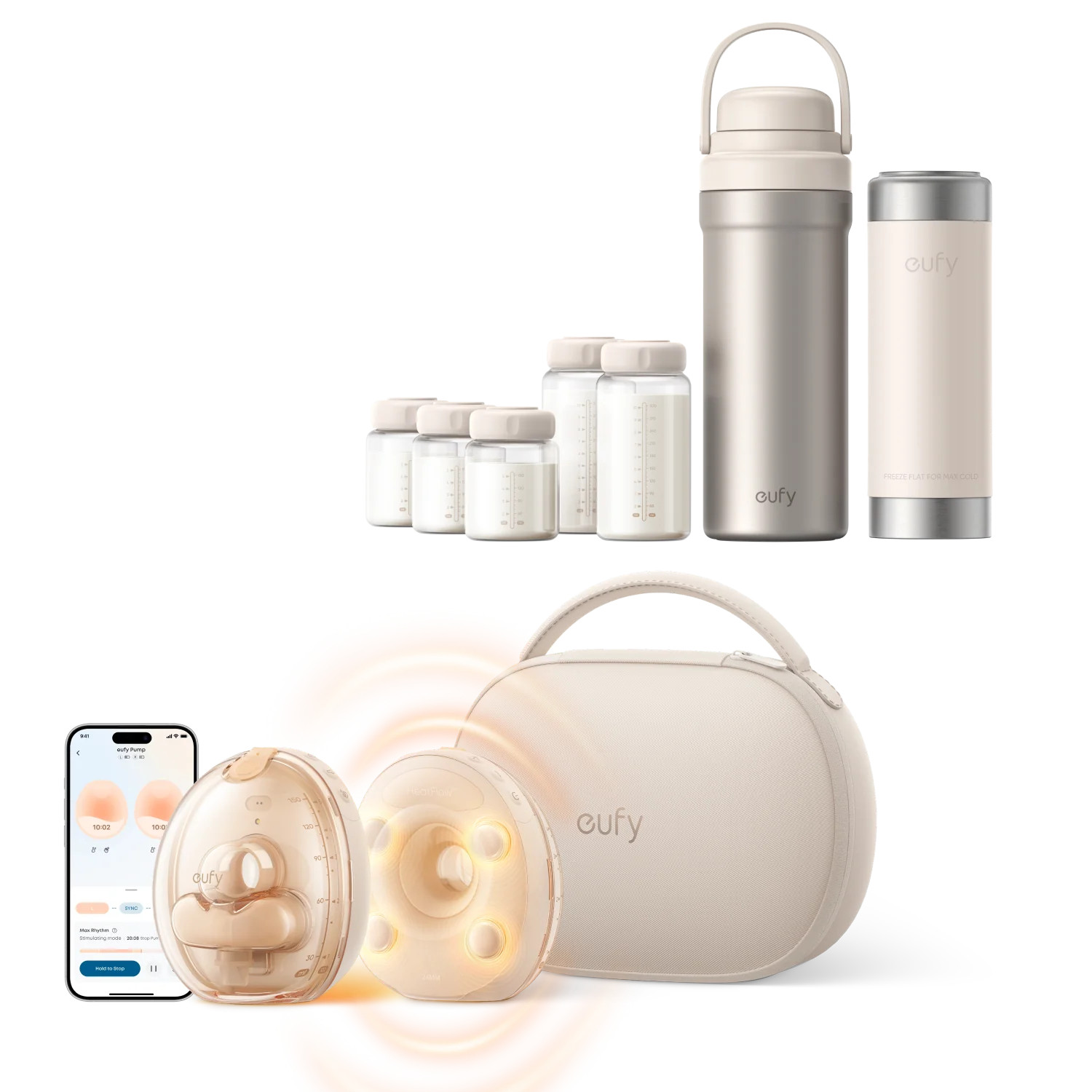 eufy Wearable Breast Pump S2 Pro & Portable Milk Cooler E10 | Eufy US