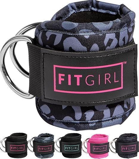 FITGIRL Ankle Strap for Cable Machines and Resistance Bands, Work Out Cuff Attachment for Home & ... | Amazon (US)