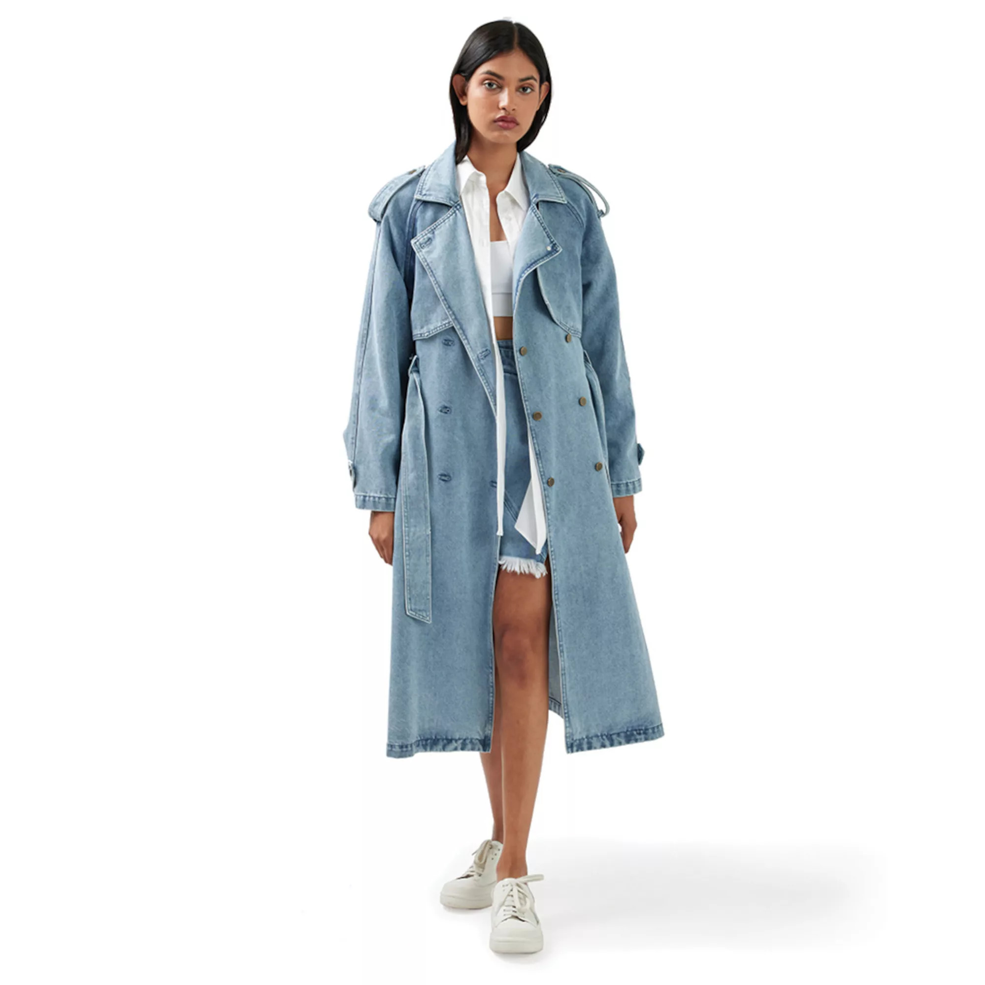 Wild Skies Denim Trench | Kohl's