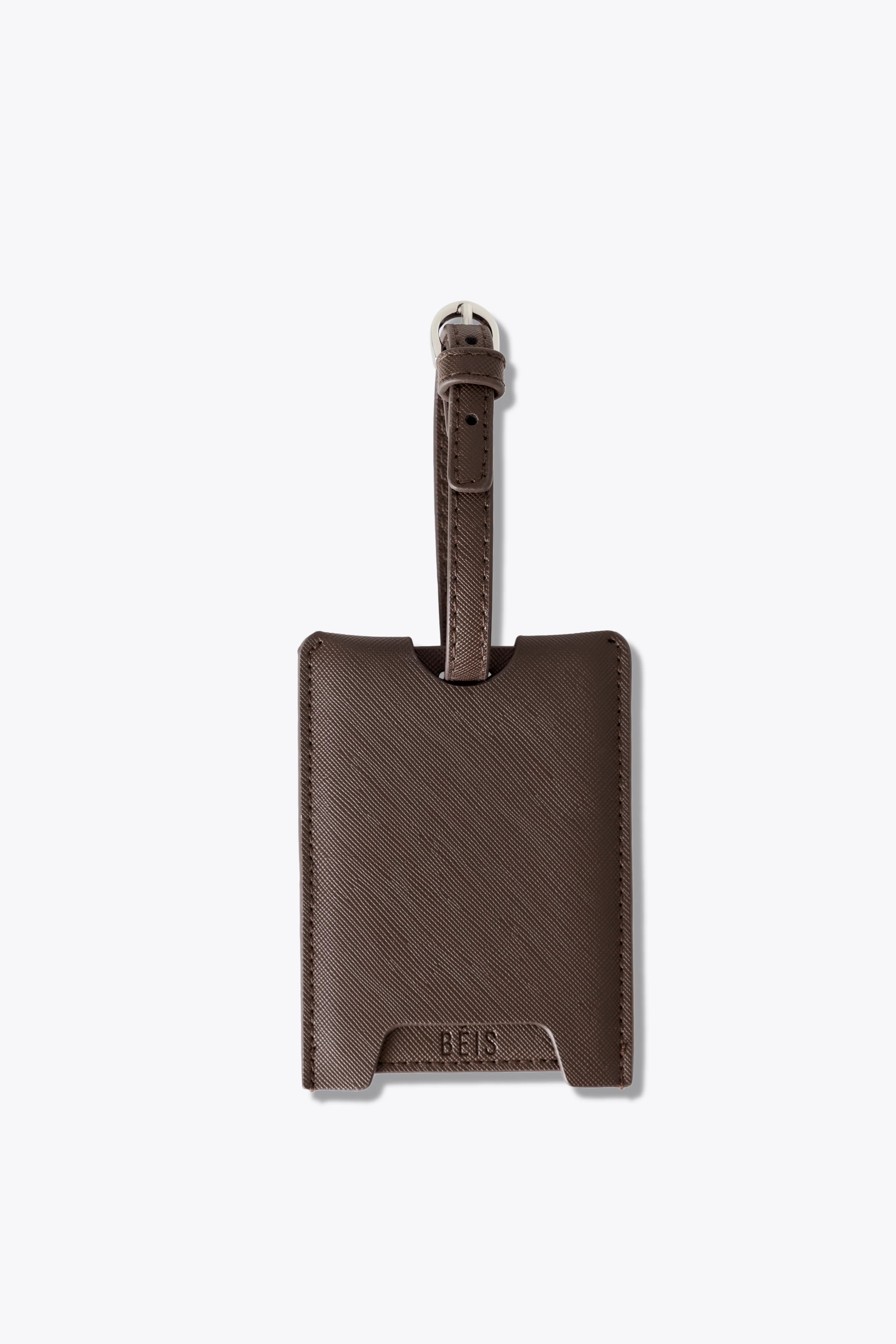 BÉIS ‘The Luggage Tag’ in Espresso - Brown Luggage and Baggage Tags for Travel | BEIS
