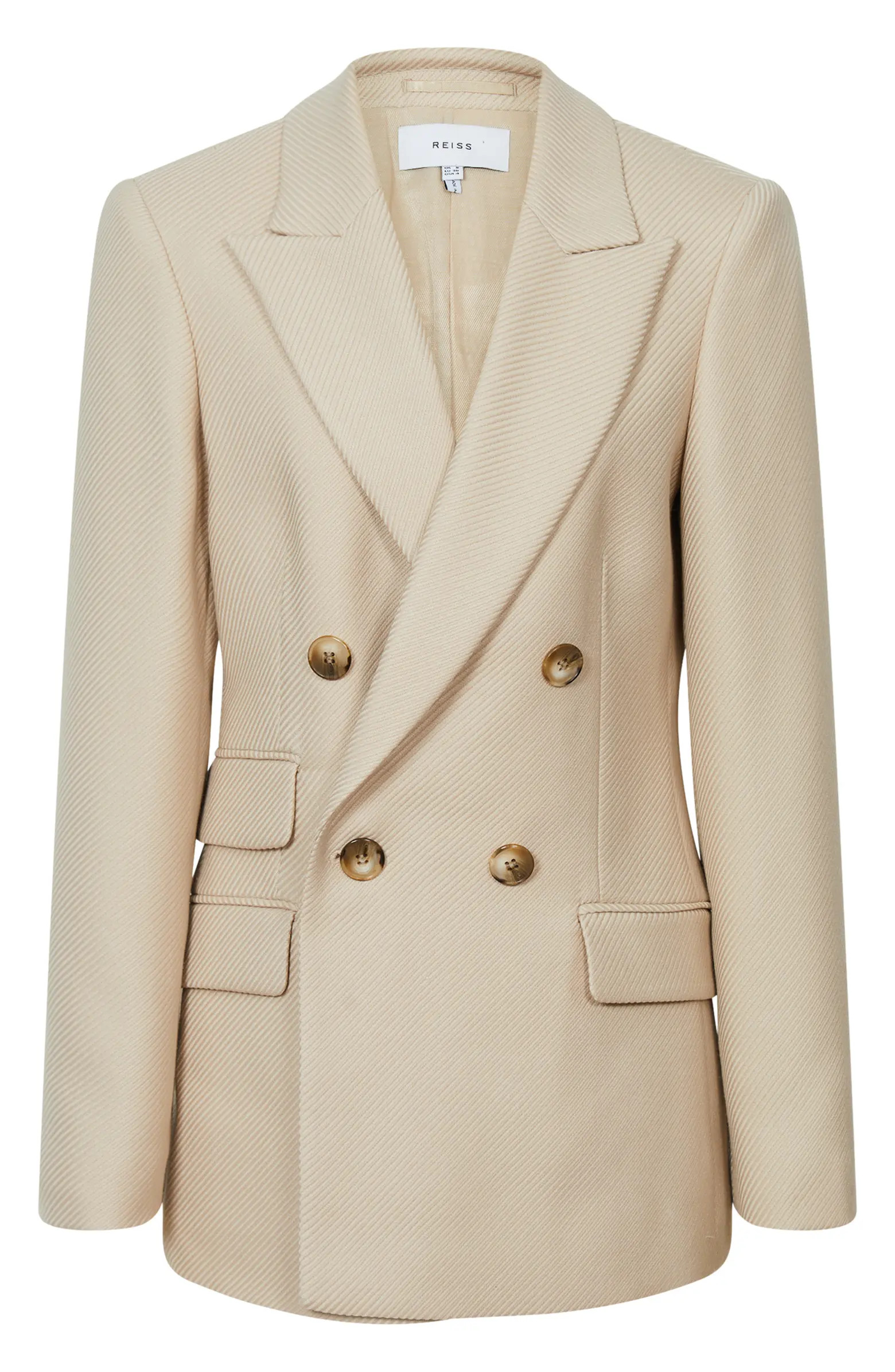 Reiss Logan Double Breasted Wool Blend Jacket | Nordstrom | Nordstrom