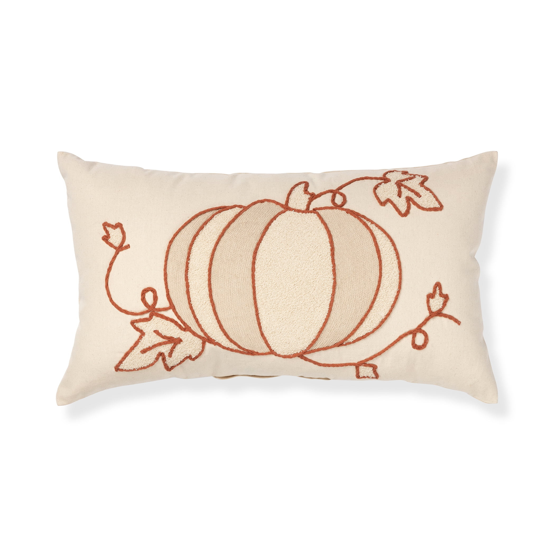 Better Homes & Gardens Pumpkin Lumbar Pillow, 14" x 24", Multi | Walmart (US)