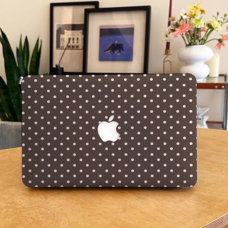 Polka Dot Brown MacBook Case for MacBook Pro16 15 14 13, Air 15 13, Retina 15 13,Laptop Sleeves ... | Etsy (Global)