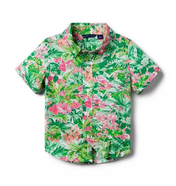Tropical Floral Poplin Shirt | Janie and Jack