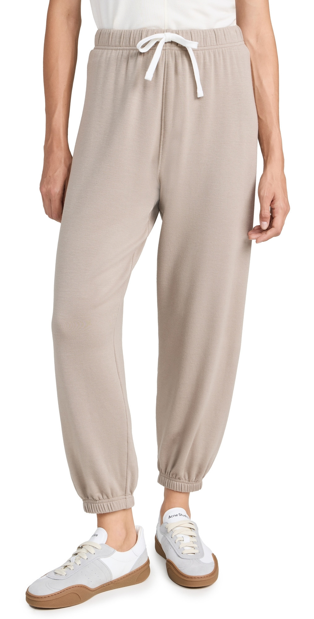 Splits59 Andie Oversized Fleece Sweatpants Latte M | Shopbop
