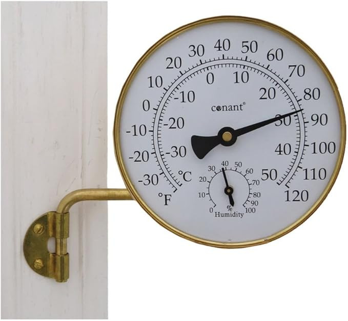 Conant TH6LFB Vermont Weather Station with Living Finish, Brass | Amazon (US)