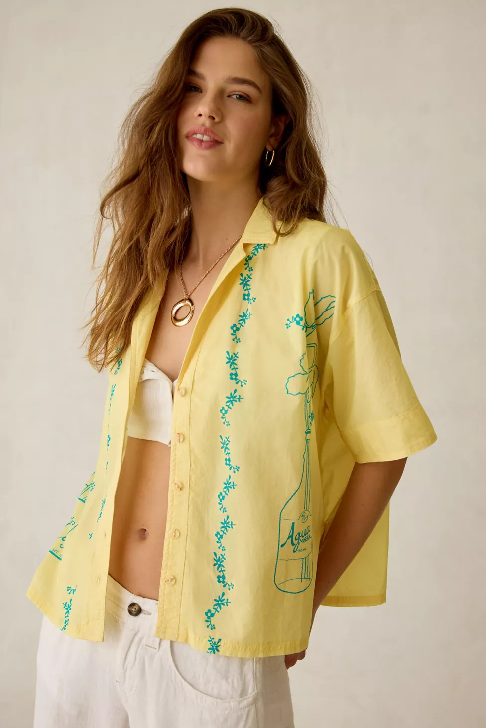 BDG Keepsake Souvenir Graphic Short Sleeve Button-Up Shirt | Urban Outfitters (US and RoW)