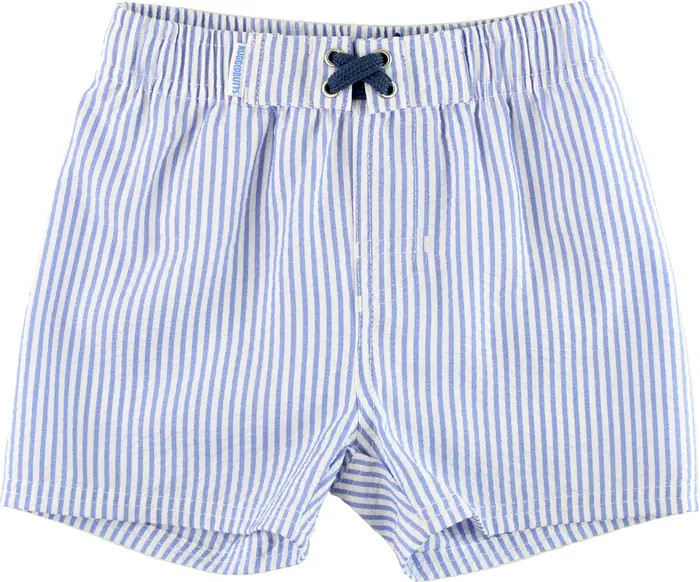 Kids' Seersucker Stripe Swim Trunks | Nordstrom
