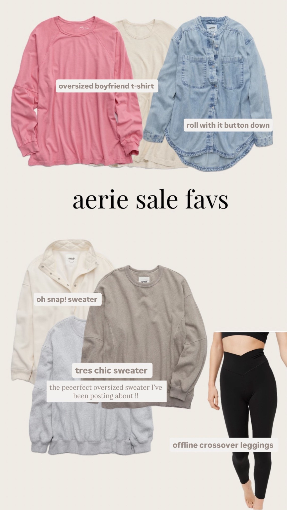 so many good basics in this sale - these are some of my favs! 🫶🏼🔗

#aeriesale #aerie #canadianfinds #canadianfashionfinds #momfashion #shopmycloset #momfit

#LTKcanada #LTKfamily