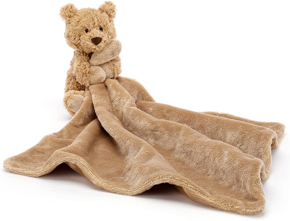 Jellycat Bartholomew Bear Soother, 13.5 inches | Security Blanket & Lovey for Babies | Baby Gift | Amazon (US)