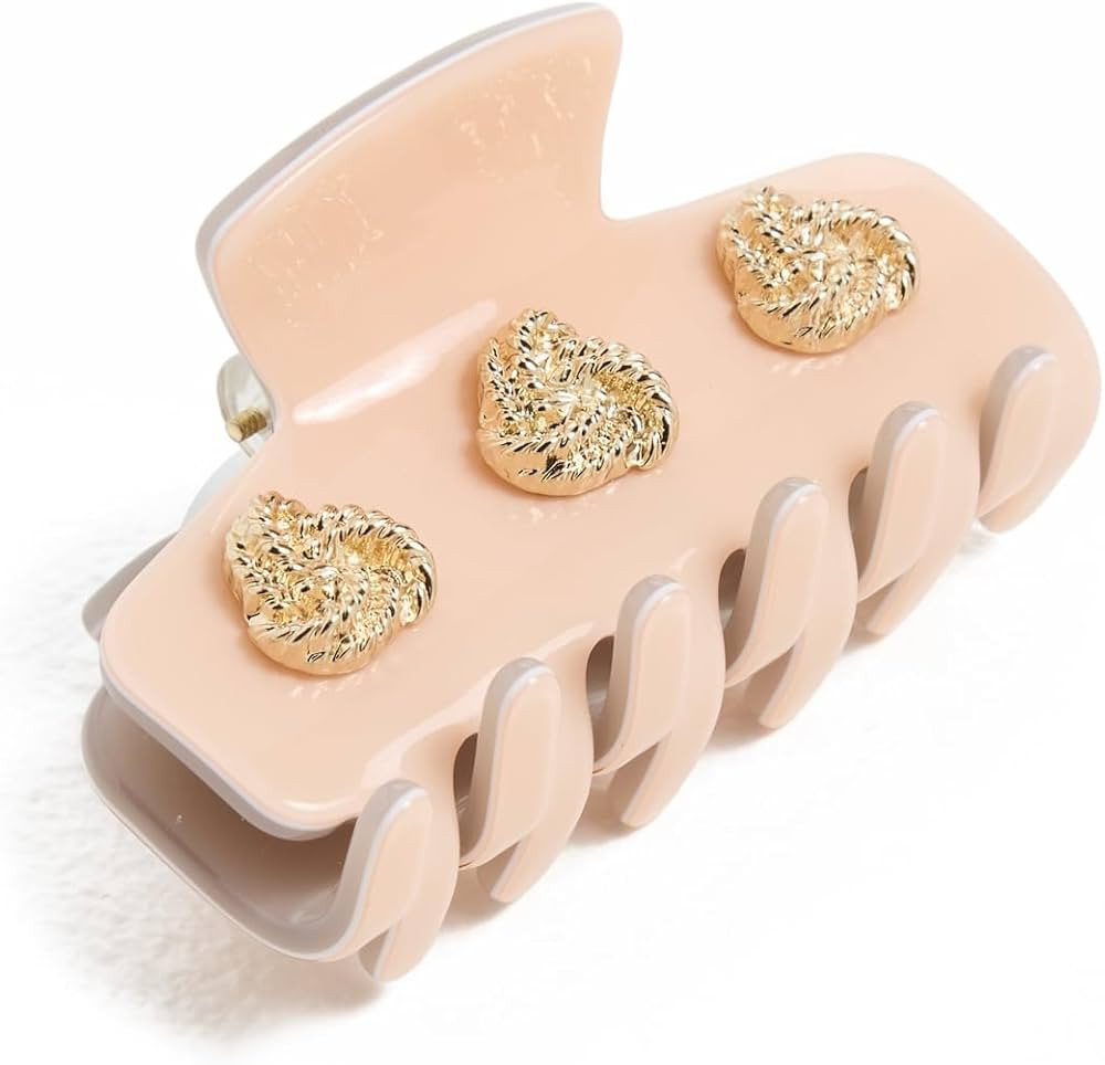 Lele Sadoughi Women's Duo Mini Knotted Claw Clip, Oatmeal Hickory, Off White, One Size | Amazon (US)