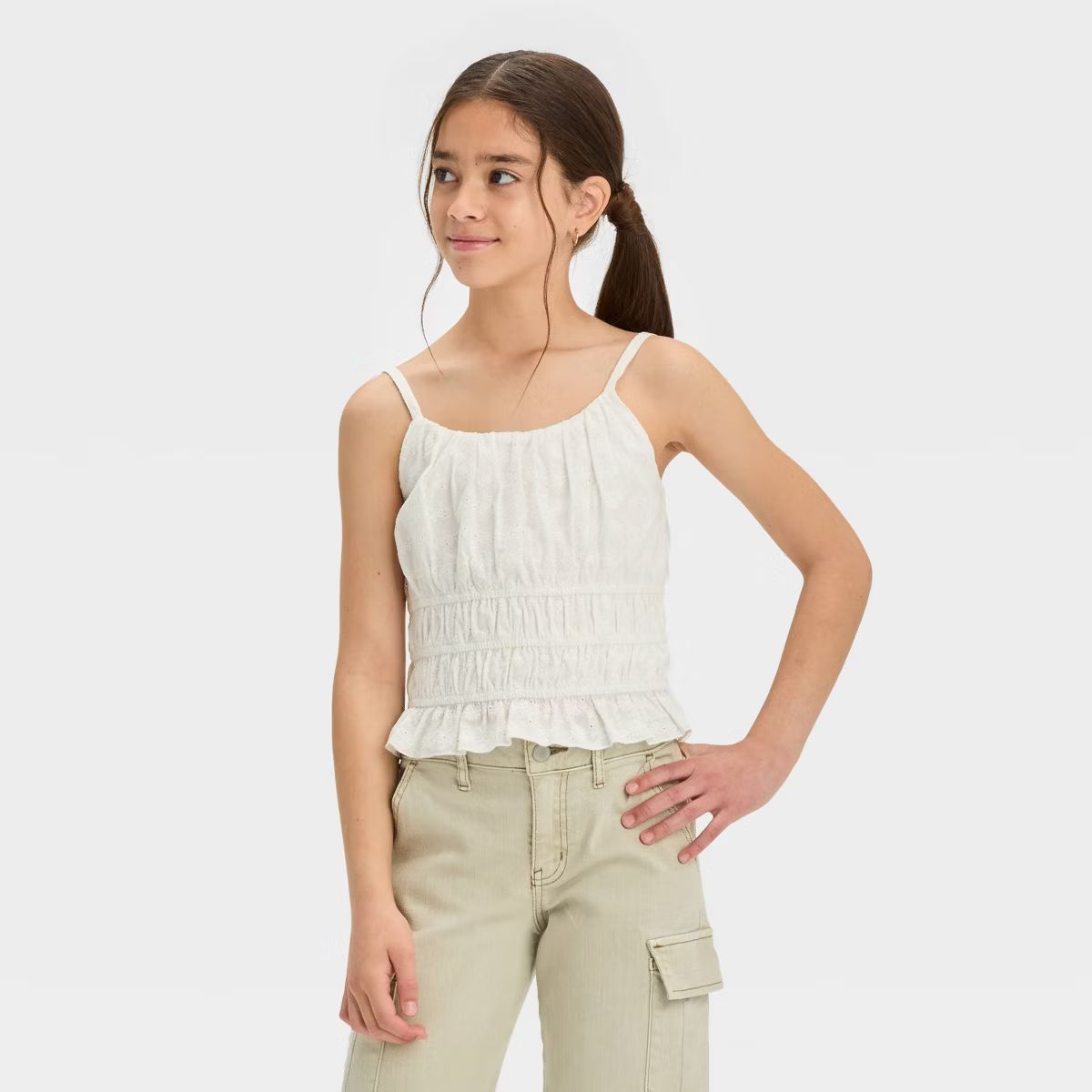 Girls' Ruched Waist Tank Top - art class™ | Target