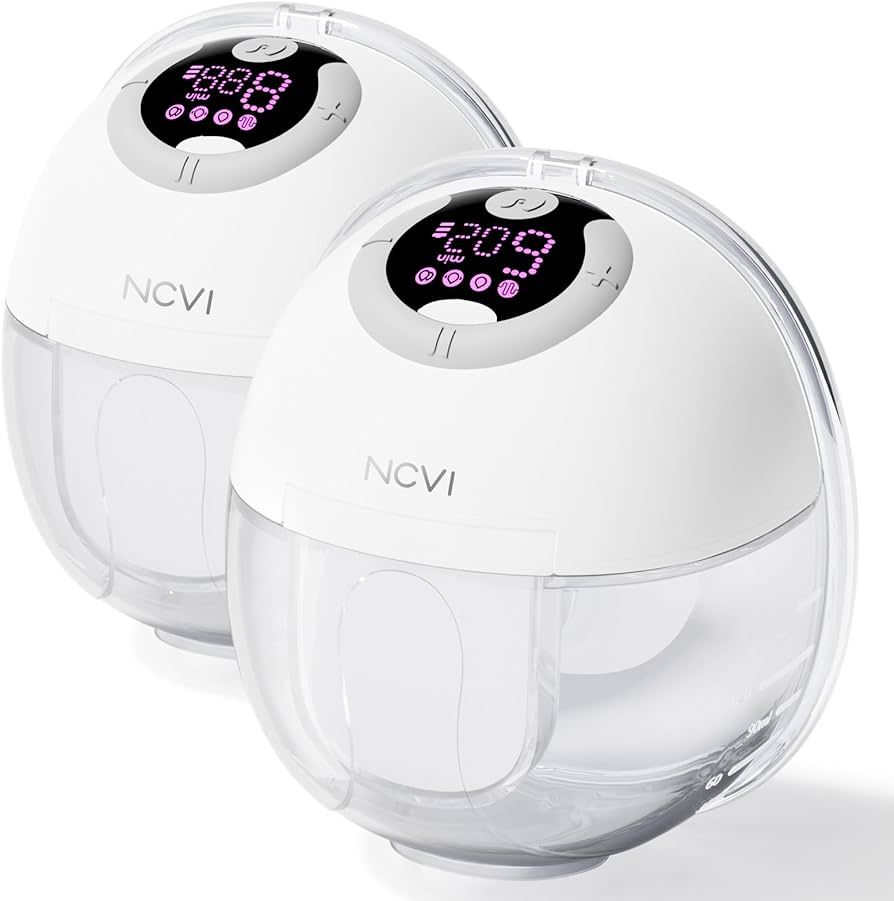 NCVI Breast Pump Hands Free, Wearable Pumps S32 for Breastfeeding, Electric Breast Pump with 4 Mo... | Amazon (US)