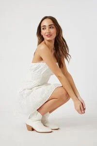 Eyelet Strapless Mini Dress | Forever 21 (US)