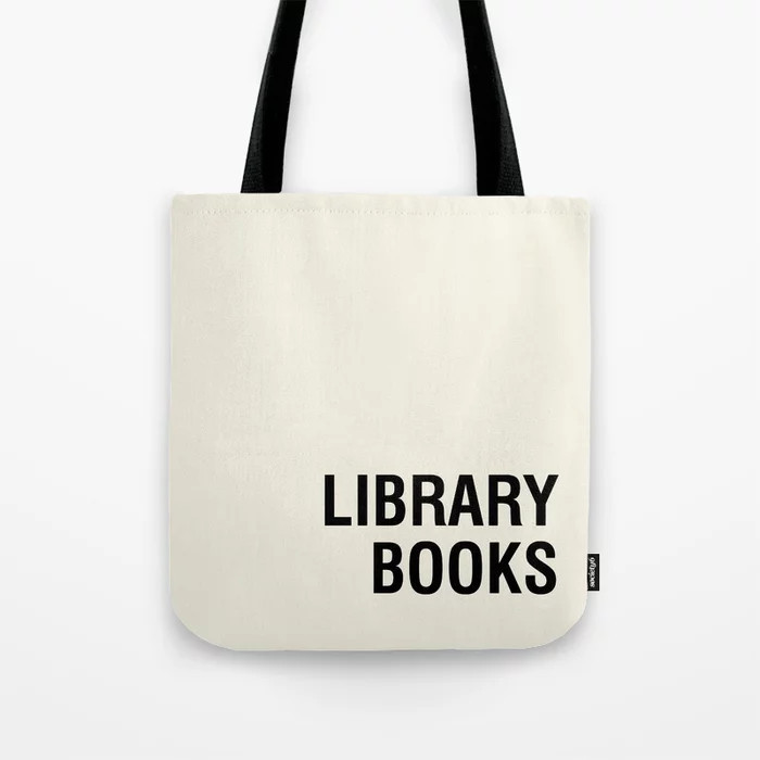 Library Books Tote Bag | Society6