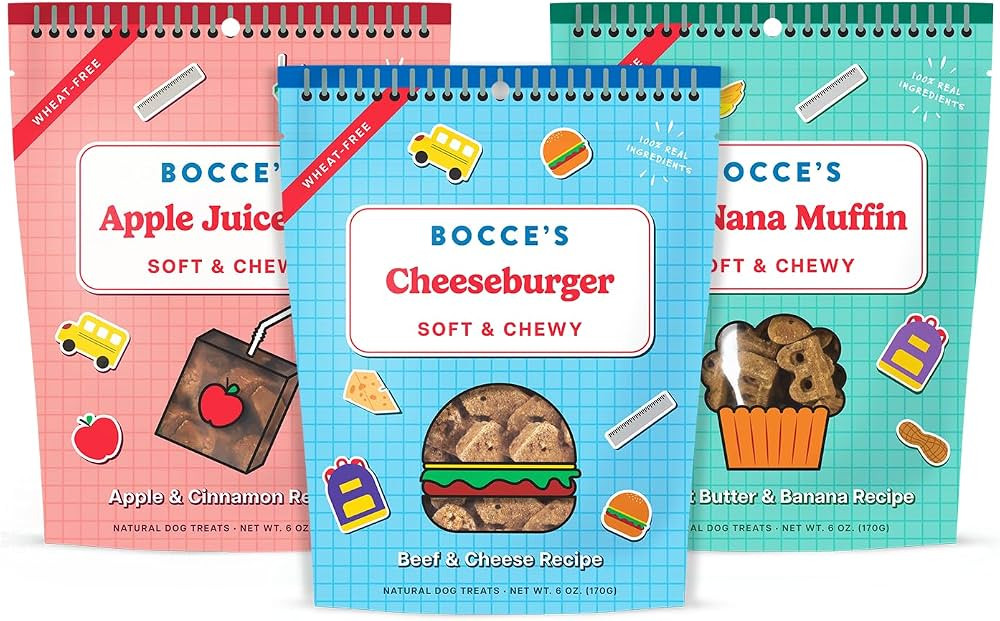 Bocce's Bakery Back to School Bundle Treats for Dogs, Wheat-Free Everyday Dog Treats, Made with R... | Amazon (US)