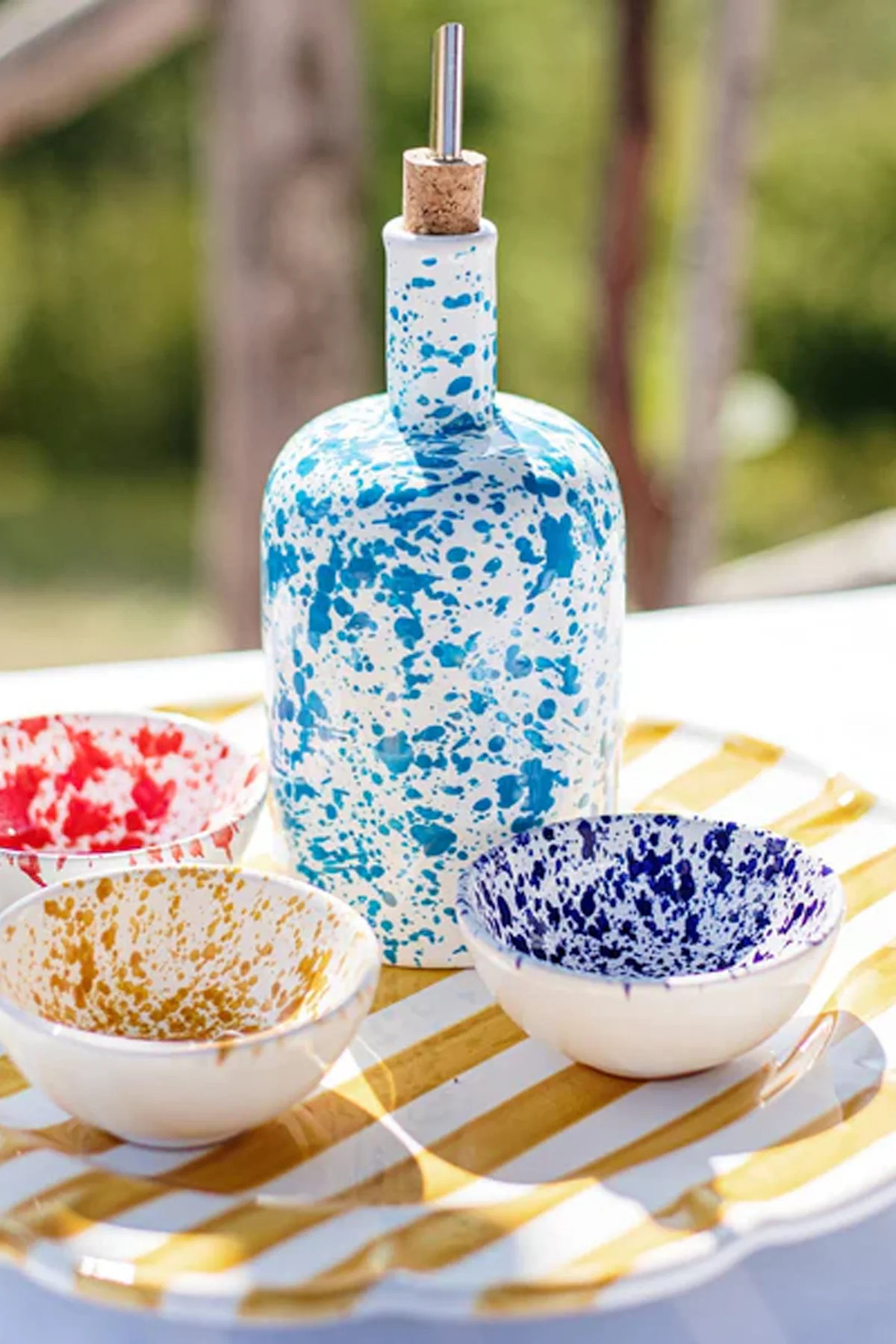 Amalfitana Splatter Olive Oil Bottle | Tuckernuck (US)