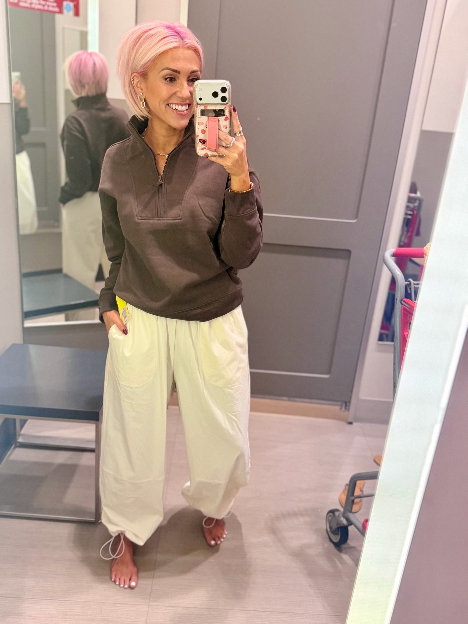 Absolutely OBSESSED with this All in Motion look! The softest pullover (I’m in the XS) and these drawcord “dance” pants are legit perfection!! (I’m in the medium)

#LTKdayinmylife #LTKootd #LTKOver40