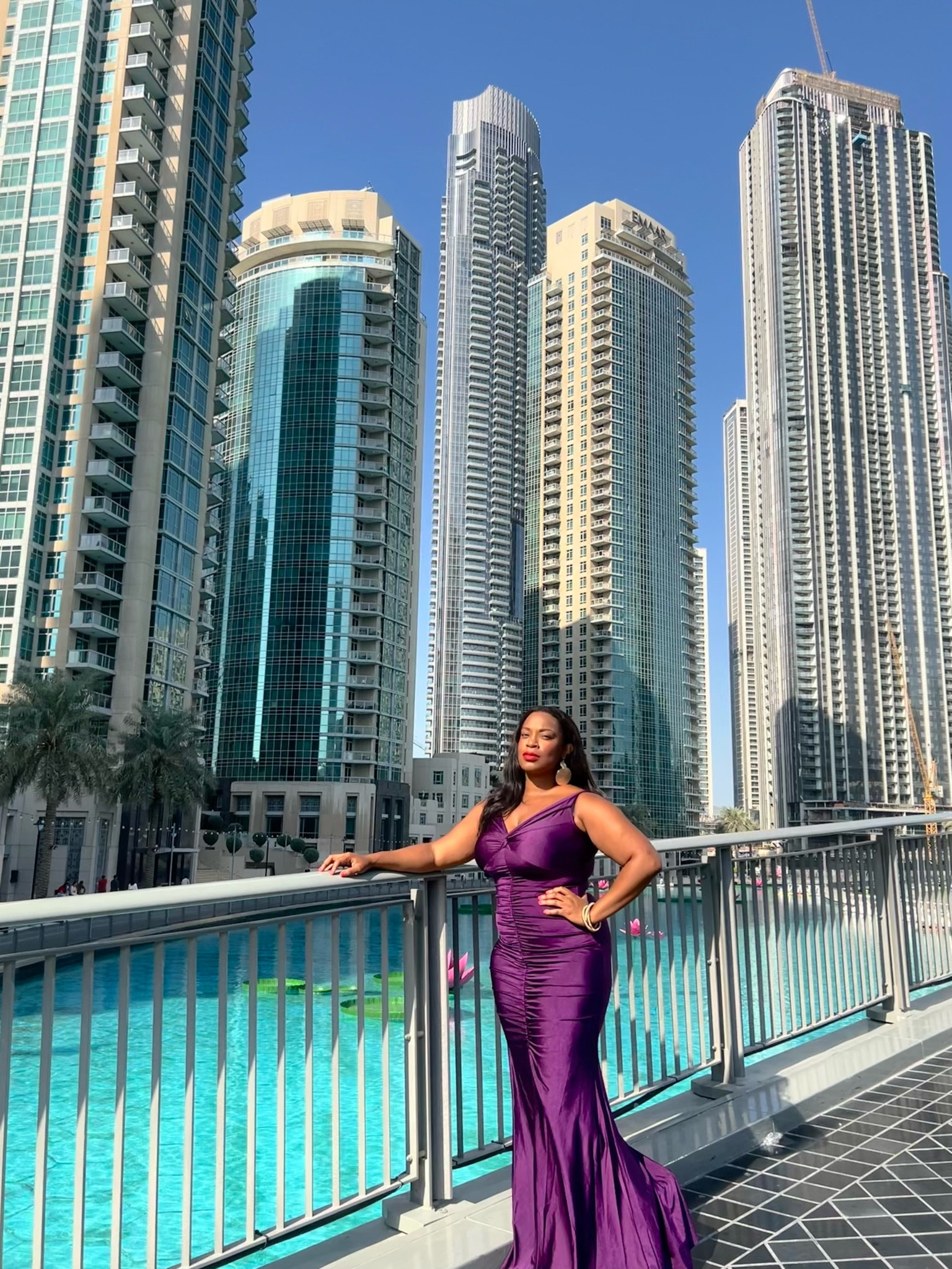 Rocking a royal purple gown in the desert of Dubai cus why not! I’m in a large! Lots of stretch & length for taller girls. 

#LTKstyletip #LTKwedding #LTKtravel