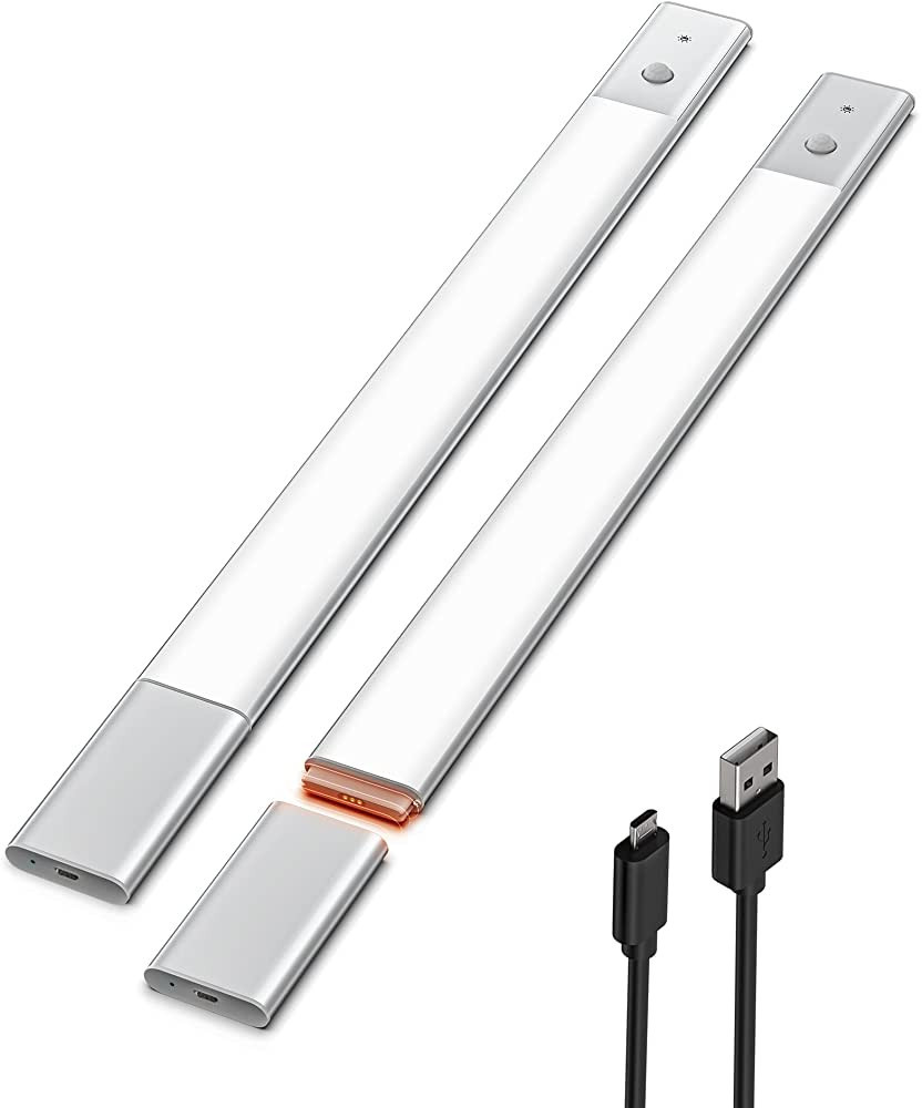 EZVALO Under Cabinet Lights Closet Lights,48 LED Motion Sensor Light Indoor Wireless Rechargeable... | Amazon (US)