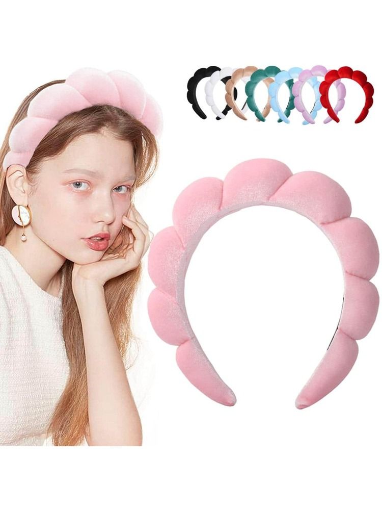 1pc Wave Shape Macaron Pink Solid Padded Headband
       
              
              $2.90     ... | SHEIN