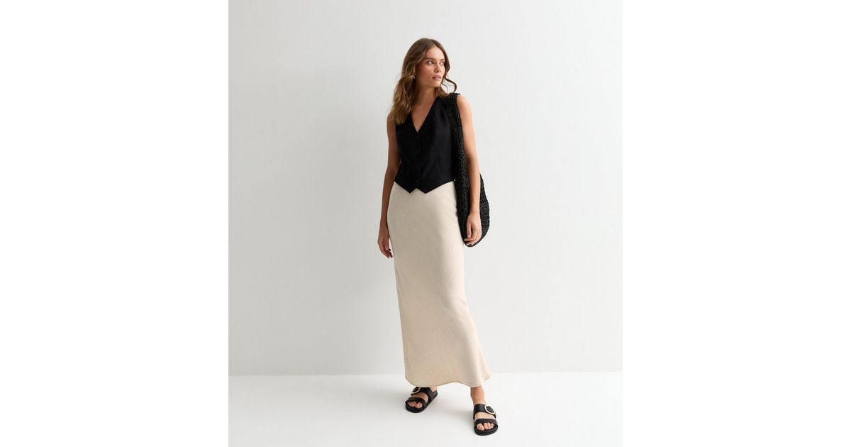 Stone Bias Cut Maxi Skirt
						
						Add to Saved Items
						Remove from Saved Items | New Look (UK)